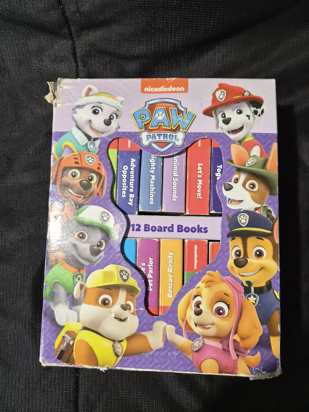 Paw Patrol Kids 12-Book Board Set - Purple